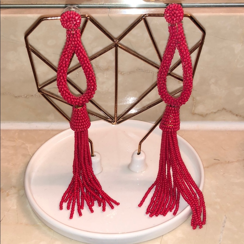 Worn once! Red Statement Earring